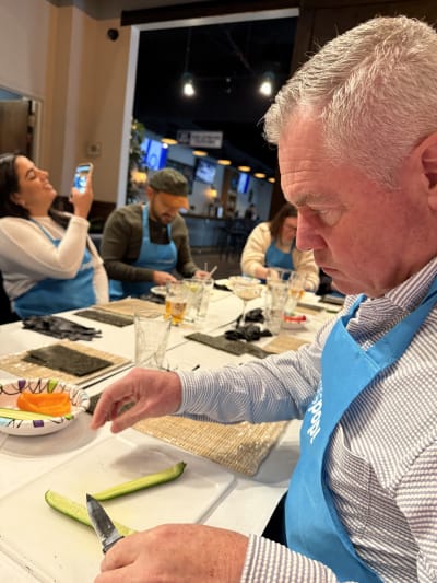Sushi Making With Chef Tiore at a Local Brewery Review Photo from Cooking Class in Charlotte 6 7