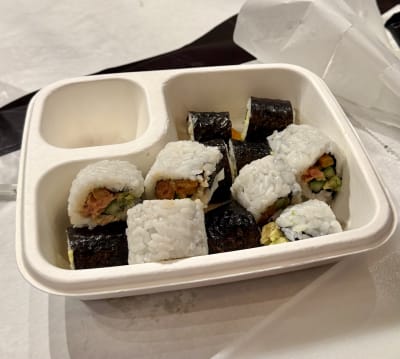 Sushi Making With Chef Tiore at a Local Brewery Review Photo from Cooking Class in Charlotte 6 7 8