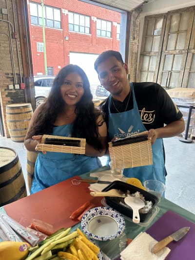 Sushi Making With Chef Janet at a Local Distillery Review Photo from Cooking Class in Chicago